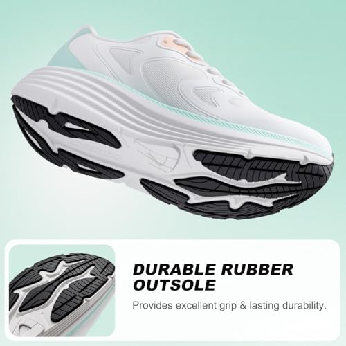 Image of ALEADER Womens Walking Shoes for 12-Hour Work Comfort, Anti-Fatigue Max Cushion Shoes for Standing All Day - Wide Fit for Nurses, Retail