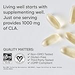 Sports Research Vegan CLA - 1250mg with Active Conjugated Linoleic Acid for Men & Women | Non-GMO, Soy & Gluten Free - 80% (90 Softgels) - Image 4