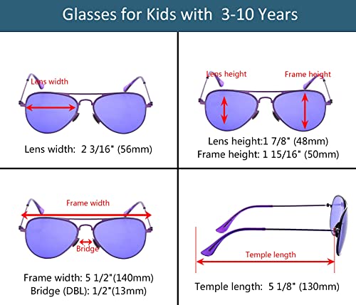 Eyekepper Stainless Steel Frame Pilot Kids Children Sunglasses2