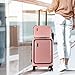 TRAVELARIM 20 Inch Carry On Luggage 22x14x9 Airline Approved, Carry On Suitcase with Wheels, Hard-shell Carry-on Luggage, Durable Luggage Carry-On, Pink Small Suitcase with Cosmetic Case
