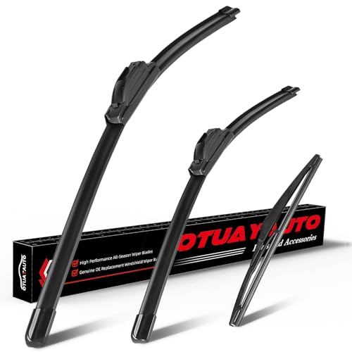 OTUAYAUTO Premium Windshield Wiper Blades - Replacement for Toyota Highlander 08-19, Lexus GX460 11-21, All-Weather Performance, Front and Rear Wiper Blades, U Hook - 26