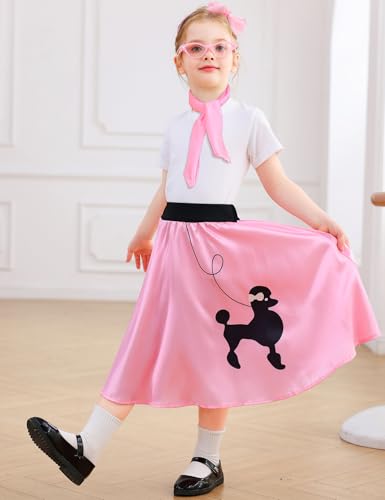 Falda Poodle para Niñas Disfraz 50s miniatura 4