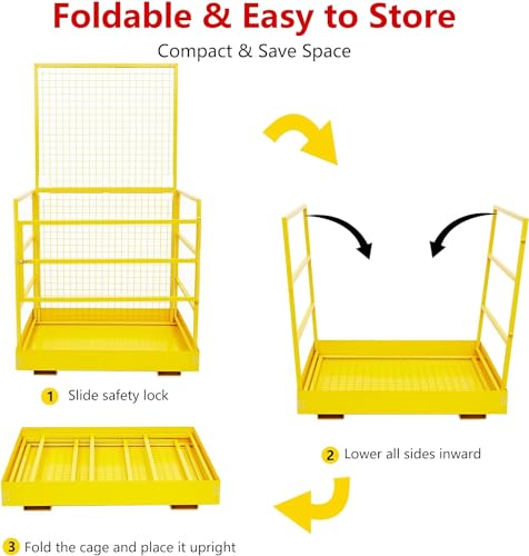image for Towallmark Foldable Forklift Safety Cage 43