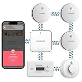 Vernetzter Rauchmelder, Hitzemelder, Kohlenmonoxidmelder mit Basisstation,...