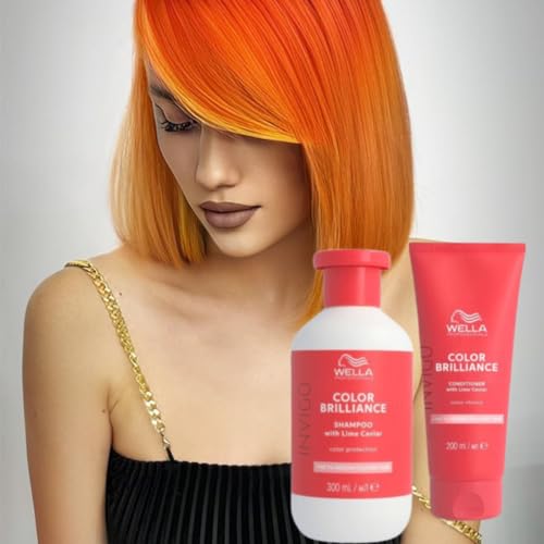 Hair Care Pack Bundle for Coloured Hair with Wella Invigo Color Brilliance Fine Hair Shampoo 300ml, Wella Invigo Brilliance Fine Hair Color Conditioner 200ml Langley Green Wet and Dry Bobble - Image 7