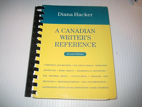 A Canadian Writer's Reference 0176042113 Book Cover