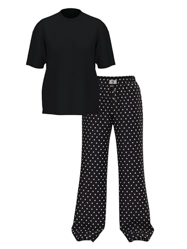 Victoria's Secret Tee Pajama Set, Sleepwear for Women, Black Dot, XXL - image 3