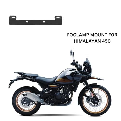 Image of Auto Infinity Fog Lamp Mount Compatible with R-E Himalayan 450 (Black, Pack of 1)