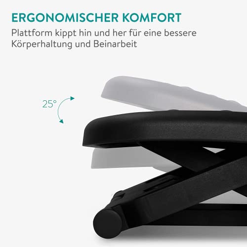 Ergonomische Fußstütze Navaris höhenverstellbar für Büro und Gaming