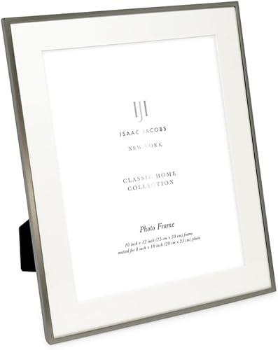 Vista 37 de Isaac Jacobs Marco de fotos de metal negro de 6 x 8 pulgadas (4 x 6 pulgadas), marco de fotos de metal clásico hecho para mesa y exhibición