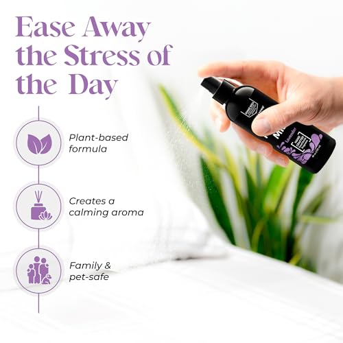 Aromasong Lavender Pillow Spray - All Natural Calming Linen & Bedtime Mist for Deep Sleep - Aromatherapy Botanical Essential Oils for Sleeping - for Relaxing Stress Fragrance Scent - Image 4