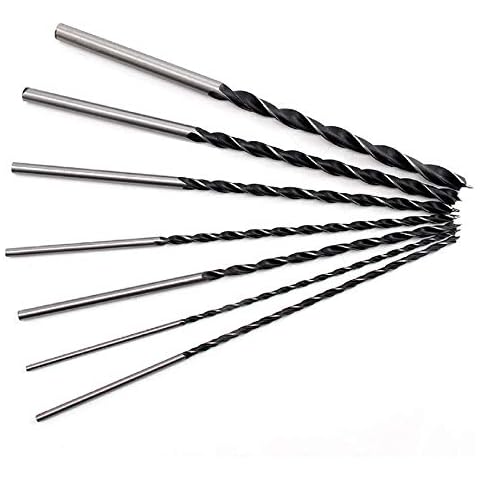PetHot 7Pc 300mm Extra Long Brad Point Drill Bits Set Auger Wood Drill Bit Tool Set 4,5,6,7,8,10,12mm Cover