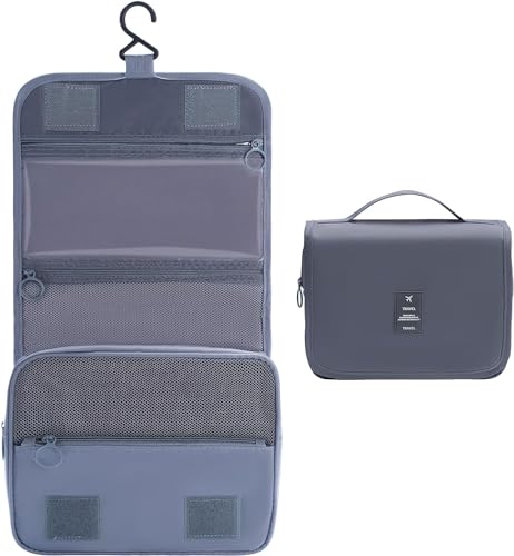 Bolsa de higiene pessoal suspensa para homens e mulheres, bolsa de cosméticos de maquiagem resistente à água, organizador de viagem, bolsa de chuveiro de banheiro para acessórios,
