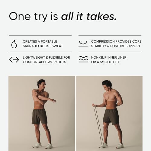 Sports Research Sweet Sweat Toned Collection Waist Trimmer - Sweat Band Waist Trainer for Women & Men