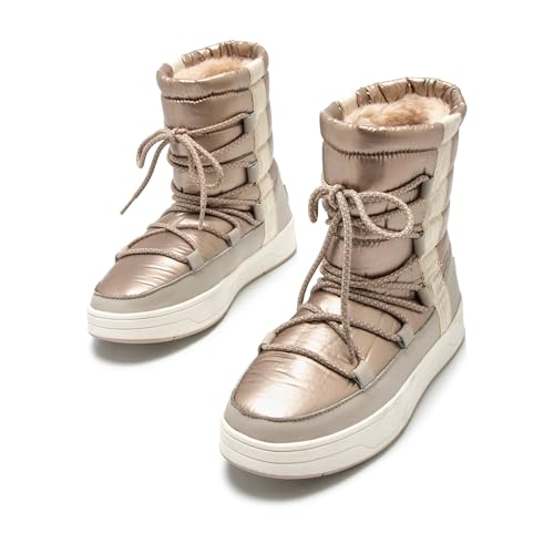 Mtng Para Mujer. 60717 Botines Nepal Dorado (41), Tela, 3 A 5Cm, Ninguno, Casual - 2
