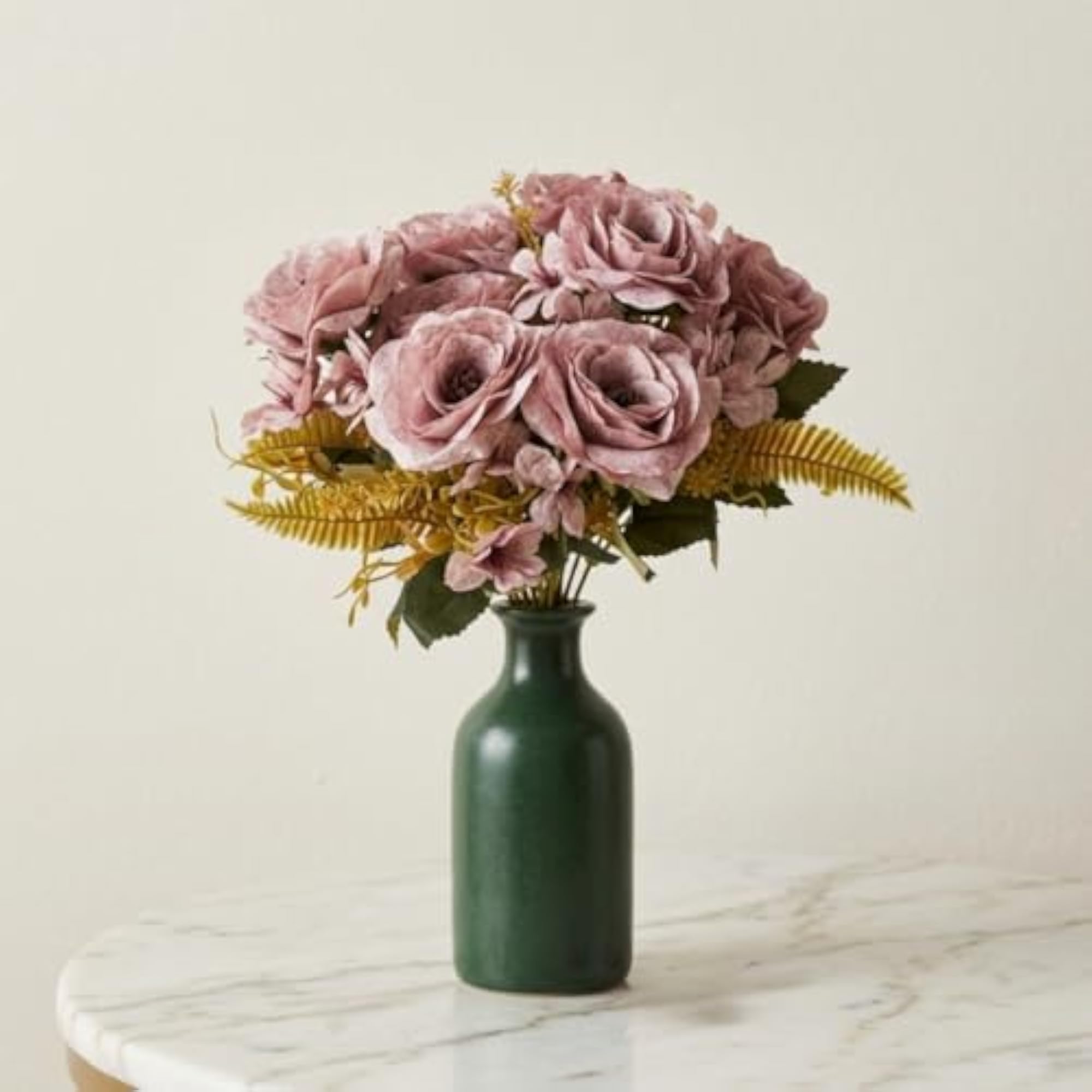 Artificial Babymoon Rose Hydrangea Flower Bunch for Home Décor
