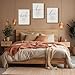 Houmury Set of 3 Framed Farmhouse Bible Verses Wall Decor Sign 11”x14” Christian Faith Scripture Wall Art for Home Living Room Bedroom Wall Decor (11