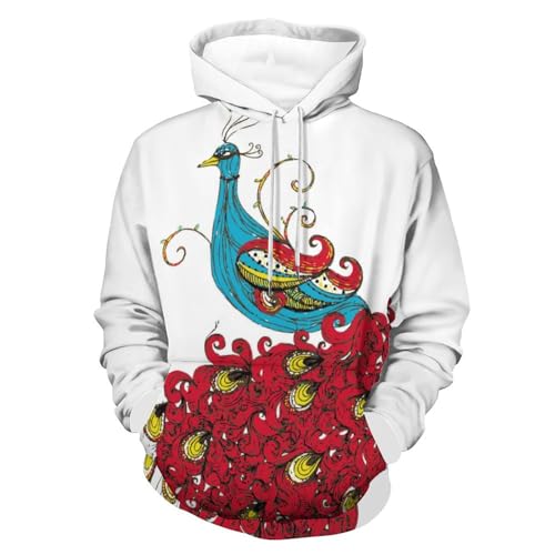 Hoodie Paon Rouge unisexe | Look casual au quotidien