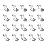 20 Stück Edelstahl Regalbodenträger, 6 mm L Form Metall Regalstützen Die Tisch & Wand-Montage Glas-Bodenträger , Regal-Konsole für Möbel, Schränke, Bücherregale, Küchenschrank, Bücherregalmit Loch