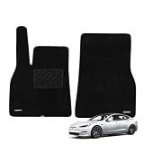 WENNEBIRD Front Carpet Floor Mats for Tesla Model S 2021-2026, 2Pc