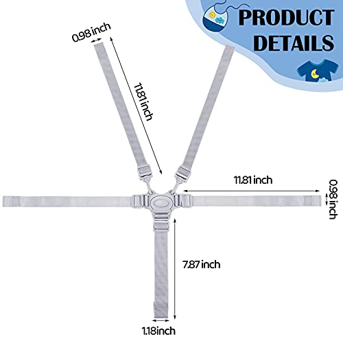 2 Pieces High Chair Replacement Straps Highchair Cover 5