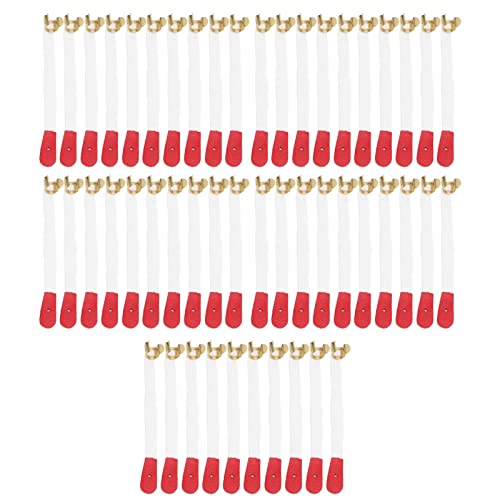 50 Pezzi di Parti di Riparazione per Accordatura della Corda del Pianoforte Accessori per Strumenti per la Cinghia della Briglia per L'accordatura della Corda per Arrampicata per Pianoforte(bianco)