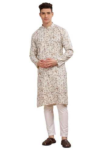 Image of BE ACTIVE Cotton Kurta for Men | Traditional and Classy Design | Indian Kurta | Full Sleeve Kurta