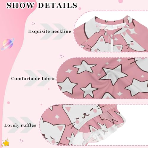 Image of Girls One Piece Swimsuits Long Sleeve Swimsuit Zipper Bathing Suits Swimwear