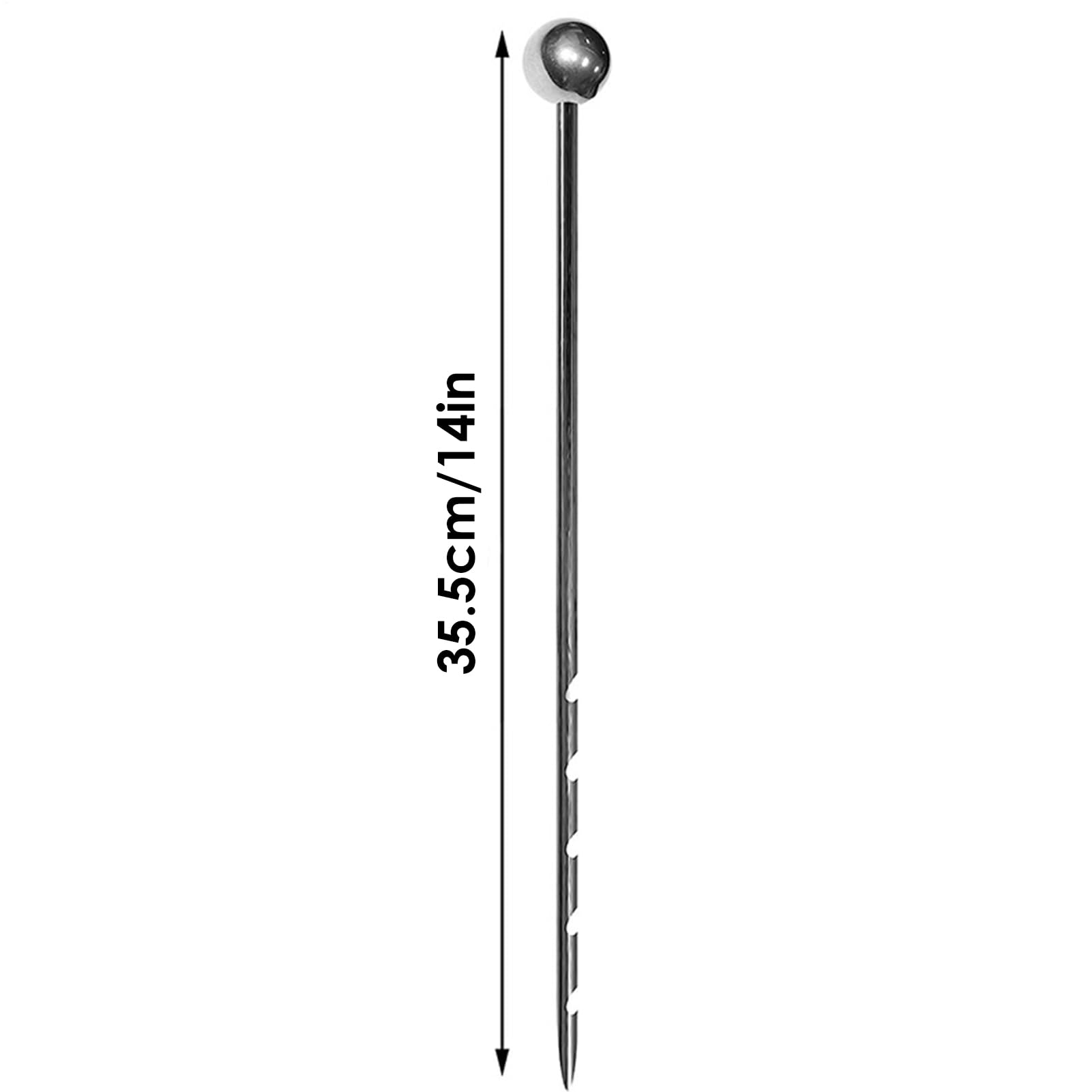 Sonda per test del suolo, sonda per campionatore del suolo - Sonda per terreno in acciaio inossidabile da 14 pollici - Strumenti da giardinaggio per monitor con sonda, forniture portatili per piante p