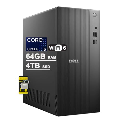 DELL Tower ECT1250 rWlX fXNgbv Ce 10RA Ultra 5 225 (Beats Ultra 7 165H) 64GB RAM 4TB SSD Wi-Fi6 Win11 ICP nu RpCbgAIt
