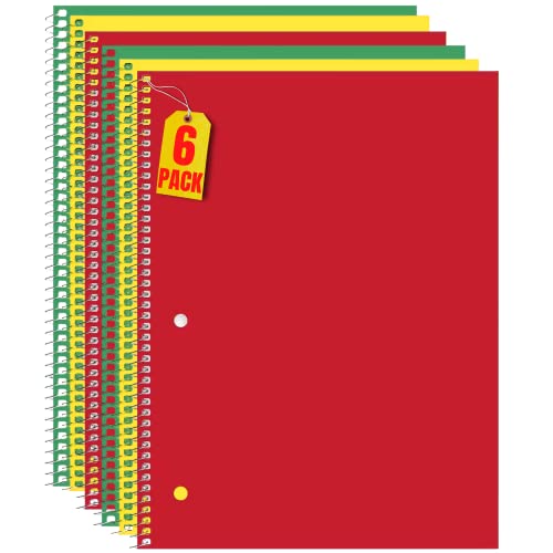 Snapklik.com : College Ruled Spiral Notebook, Spiral Bound Notebook, 1 ...
