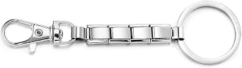Italian Charm Style Keychain, fit 9mm Italian Bracelet Charm Links with Lobster Clasp