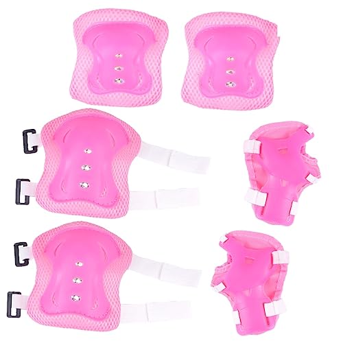 Balacoo 6-in-1 Kids Protective Gear Set Elbow Pads Knee Pads Wrist Guards Skating Knee for Roller Skating Kids Brace