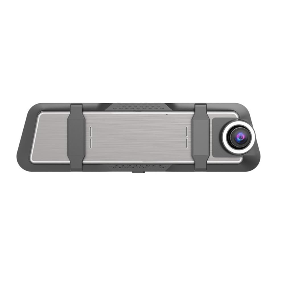 SHABD Grabadora de ConduccióN de 10 Pulgadas Espejo Retrovisor 4K HD Pantalla GrabacióN Dual Delantera y Trasera TeléFono MóVil WiFi