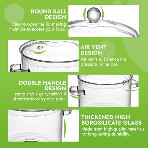 Glazzit COOKING POT Glass Pots For Cooking thumb #2