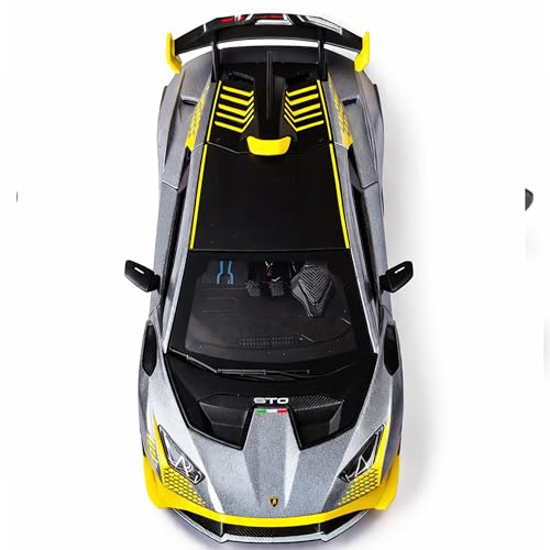 Image of Diecast Toy Cars for Kids & Collectors| 1:32 Scale | Pull Back Action Metal Model Car | Premium Detailing, Authentic Design, Sturdy Build | Gift Toy Car (Lamborghinin Huracan STO)