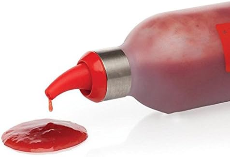 Lancoon Top Dispensers Plastic Squeeze Bottles Condiment 4pk 450ml Ketchup Mustard Mayo Hot Sauces Olive Oil BBQ KT30