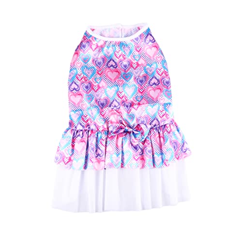 ABOOFAN Vestido Blusa Roupa De Primavera Para Cachorro Traje De Primavera Para Cachorro Vestido De V