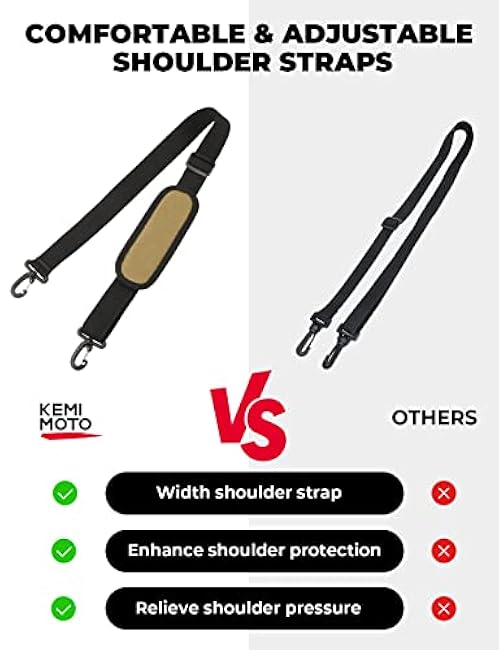 KEMIMOTO Water Bottle Holder Bag, Water Bottle Carrier with Adjustable Shoulder Strap, Water Bottle Pouch Holder for Hiking, Camping, Fishing, Compatible with YETI Stanley SLM 32 oz, 40 oz, 64 oz