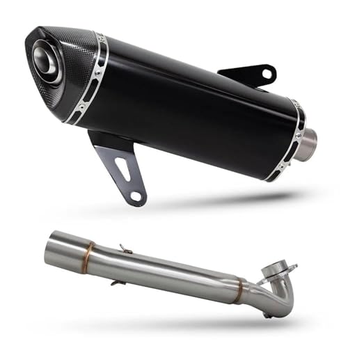 Sistema de escape completo modificado scooter Zontes 368 con silenciador de alta resistencia