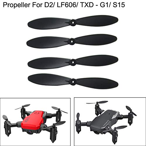 Preisvergleich Produktbild Skryo_ Modellflugzeug Zubehör Skryo 4 Stück Propellerblätter Kompatibel mit D2 / LF606 / G1 / S15 Mini Rc Quadcopter Drohne