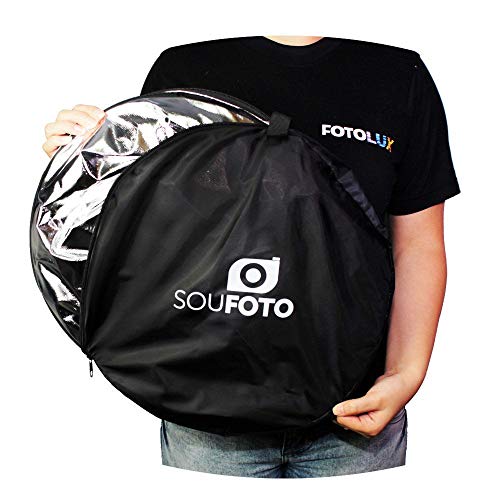 SOU FOTO Rebatedor Fotográfico Refletor e Difusor 5 em 1-105cm