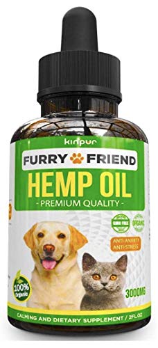 Hemp Oil for Dogs & Cats - 3000 mg - Anxiety Relief