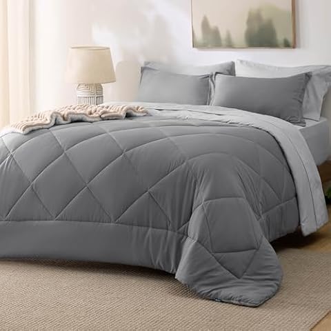 Bedsure Queen Size Comforter Set - 7 Pieces Cover