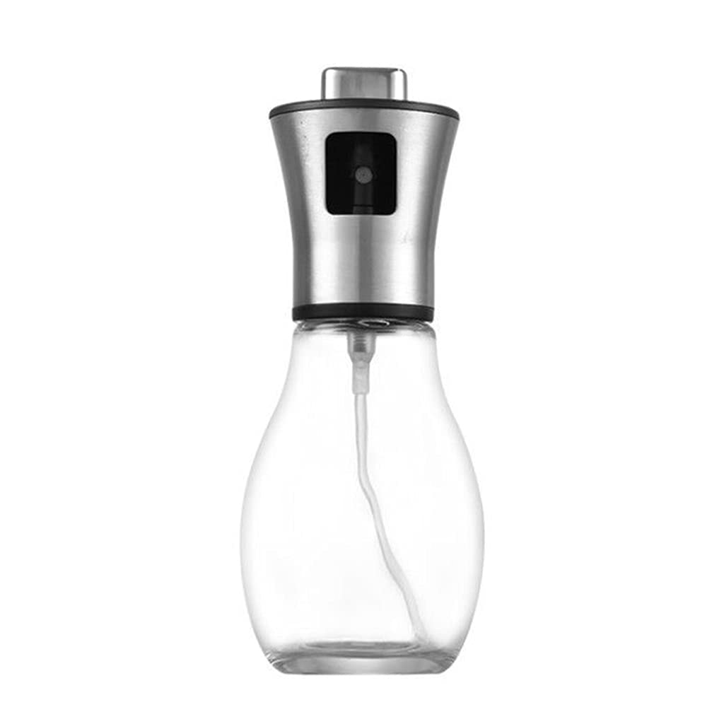 Elnwnnkc Oil Sprayer for Cooking Bottle Oil Sprayer Dispenser Glass Spray Bottle Pump Kitchen Home Cooking Stainless Steel