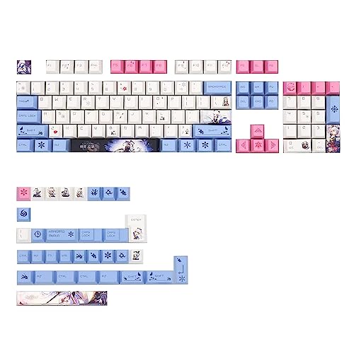 Touches PBT Genshin Impact Ayaka pour personnaliser votre clavier mécanique setup gaming manga