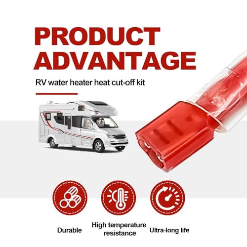 Image of 91447 RV Water Heater Thermal Cutoff Kits, Compatible #GC6AA-9E GCH10A-2E GCH6-4E G6A-8E G610-3E GH610-3E GCH6-6E G6A-7E RV Atwood 93866 Water Heater Cutoff, 8Pcs Water Heater Parts