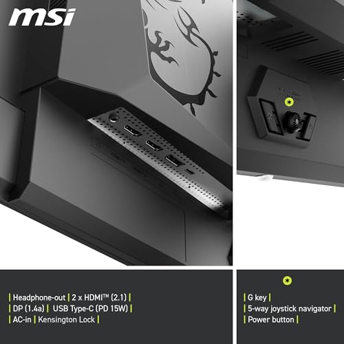 Image of MSI MAG 272QP QD-OLED X50 27 Inch WQHD Gaming Screen - Quantum Dot OLED 2560 x 1440, 500Hz /0.03ms, DisplayHDR True Black 500, AMD FreeSync Premium Pro, HDMI 2.1, DP 1.4a, Black