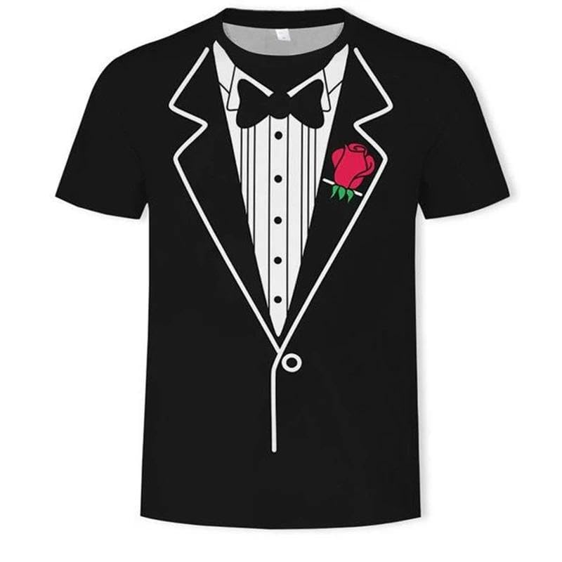 T-shirt manches courtes imprimé 3D homme ample pour vos vacances d'été et sorties CHANYI