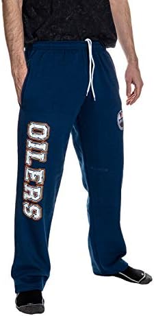 Calhoun NHL Men's Premium Fleece Official Team Sweatpants (Edmonton Oilers, X-Large) — view 2